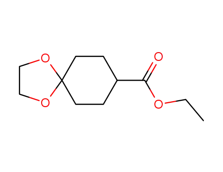 Molecular Structure of 1489-97-0 (ethyl 1,4-dioxaspiro[4.5]decane-8-carboxylate)
