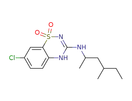 7-Chloro-3-(1,3-dimethylpentyl)amino-4H-1,2,4-benzothiadiazine 1,1-dioxide