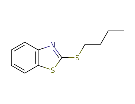 Molecular Structure of 2314-17-2 (Benzothiazole, 2-(butylthio)- (7CI,8CI,9CI))