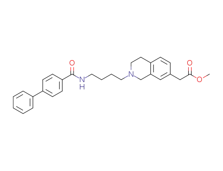 7-methoxycarbonylmethyl-2-(4-(4-phenylbenzoylamino)butyl)-1,2,3,4-tetrahydroisoquinoline