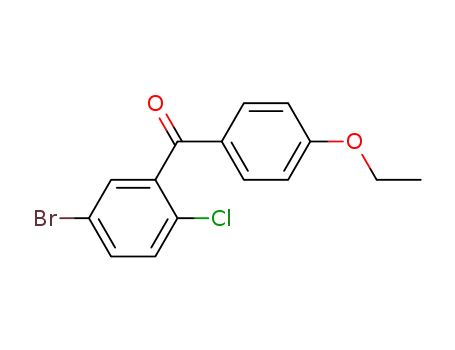 Molecular Structure of 461432-22-4 ((5-bromo-2-chlorophenyl)(4-ethoxyphenyl)methanone)