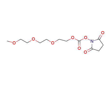 Molecular Structure of 477775-77-2 (m-PEG3-NHS carbonate)