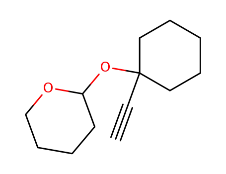 Molecular Structure of 42969-66-4 (2H-Pyran, 2-[(1-ethynylcyclohexyl)oxy]tetrahydro-)