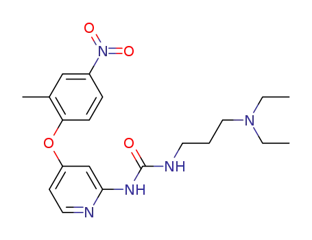 1-(3-diethylaminopropyl)-3-[4-(2-methyl-4-nitrophenoxy)pyridin-2-yl]urea