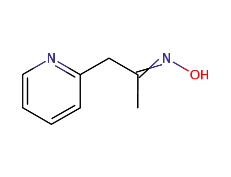 Molecular Structure of 56983-98-3 (2-Propanone, 1-(2-pyridinyl)-, oxime)