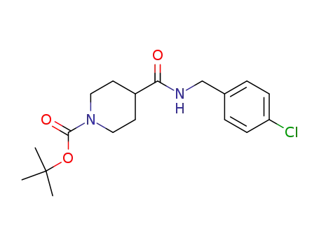 tert-butyl 4-(4-chlorobenzylcarbamoyl)piperidine-1-carboxylate