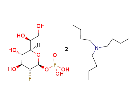 2-deoxy-1-O-phosphoryl-2-fluoro-L-glycero-β-D-gluco-heptopyranose bis(tributylammonum) salt