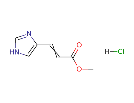 Molecular Structure of 52838-22-9 (2-Propenoic acid, 3-(1H-imidazol-4-yl)-, methyl ester,
monohydrochloride)
