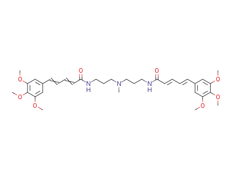 N,N-bis[N-[5-(3,4,5-trimethoxyphenyl)penta-(2E,4E)-dienoyl]-3-aminopropyl]methylamine
