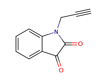 Molecular Structure of 4290-87-3 (1-(2-PROPYNYL)-1H-INDOLE-2,3-DIONE)