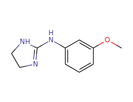 Molecular Structure of 56447-52-0 (1H-Imidazol-2-amine, 4,5-dihydro-N-(3-methoxyphenyl)-)