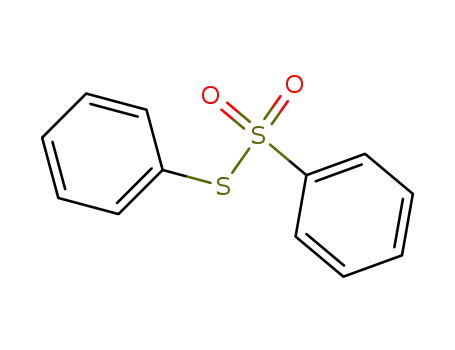Molecular Structure of 1212-08-4 (BENZENETHIOSULFONIC ACID S-PHENYL ESTER)