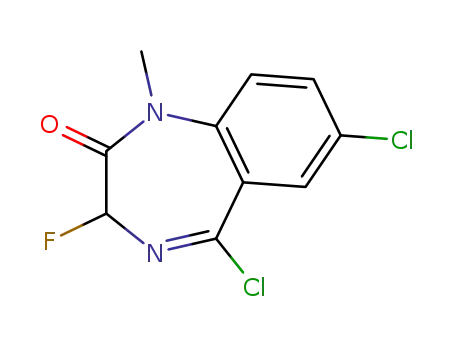 1-methyl-3-fluoro-5,7-dichloro-2,3-dihydro-1H-1,4-benzodiazepin-2-one