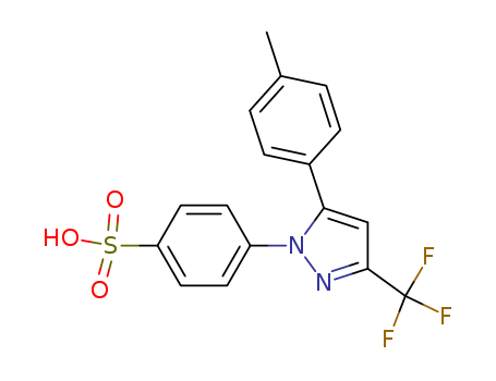 4-(5-(p-tolyl)-3-(trifluoromethyl)-1H-pyrazol-1-yl)benzenesulfonic acid