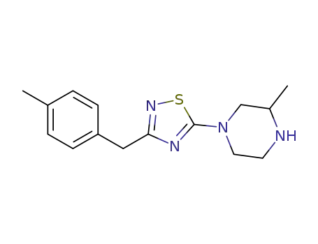 3-methyl-1-[3-(4-methylbenzyl)-[1,2,4]thiadiazol-5-yl]piperazine