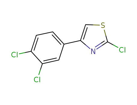 Molecular Structure of 26847-04-1 (2-CHLORO-4-(3,4-DICHLOROPHENYL)THIAZOLE)