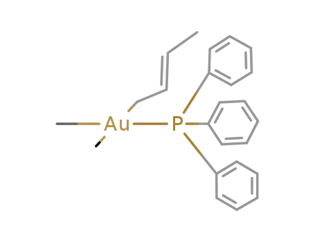 cis-dimethyl(η(1)-crotyl)(triphenylphosphine)gold(III)