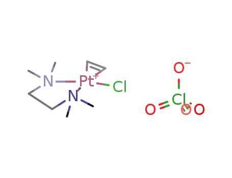 {(N,N,N',N'-tetramethylethylenediamine)Cl(η2-ethylene)platinum}ClO4