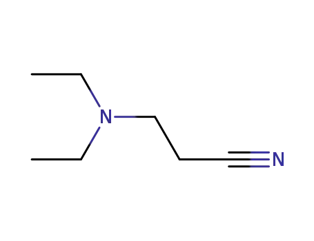 Molecular Structure of 5351-04-2 (3-(DIETHYLAMINO)PROPIONITRILE)