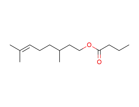 Molecular Structure of 141-16-2 (CITRONELLYL BUTYRATE)