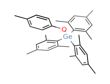 Molecular Structure of 139925-56-7 (Germane, (4-methylphenoxy)tris(2,4,6-trimethylphenyl)-)