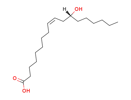 Molecular Structure of 141-22-0 (RICINOLEIC ACID)