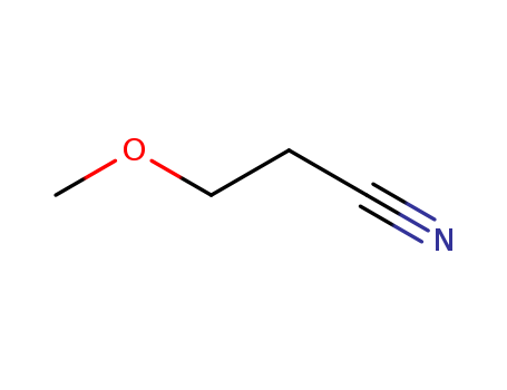 110-67-8,3-Methoxypropionitrile,NSC61486;b-Methoxypropionitrile;3-Methoxy propionitrile;Propionitrile,3-methoxy- (6CI,7CI,8CI);1-Cyano-2-methoxyethane;1-Methoxy-2-cyanoethane;2-Cyanoethyl methyl ether;Methyl b-cyanoethyl ether;NSC 4090;