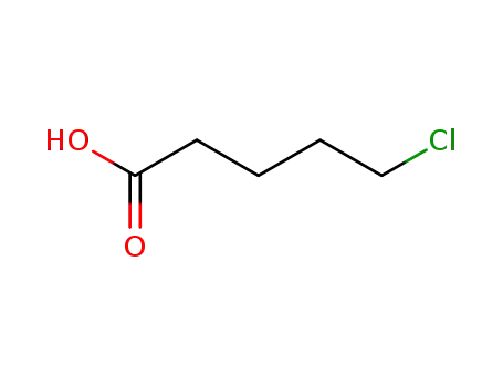 Molecular Structure of 1119-46-6 (5-Chlorovaleric acid)