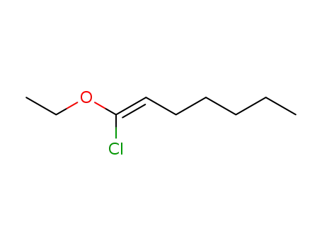 1-ethoxy-1-chloro-hept-1-ene