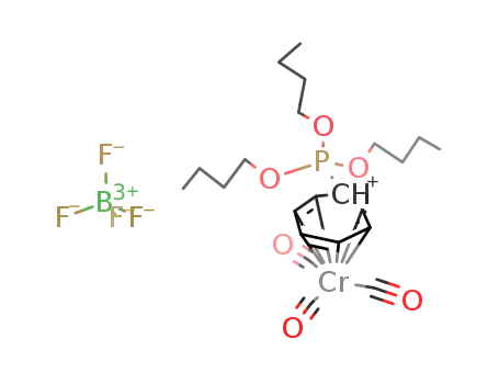 tricarbonyl[1-6-η-7-tri(nbutoxy)phosphoniocyclohepta-1,3,5-triene] chromium tetrafluoroborate