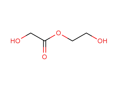 Molecular Structure of 14396-72-6 (Acetic acid, hydroxy-, 2-hydroxyethyl ester)