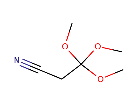 Molecular Structure of 70138-31-7 (3,3,3-Trimethoxypropionitrile)