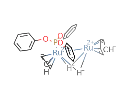 [(μ-hydrido)2(η5-cyclopentadienylruthenium(II))2P(OC6H5)3]