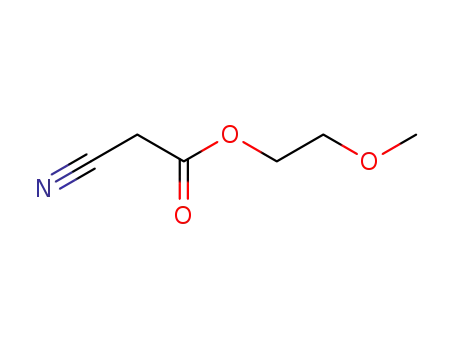 Molecular Structure of 10258-54-5 (2-Methoxyethyl cyanoacetate)