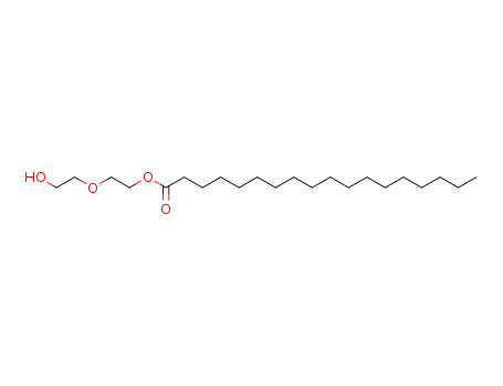 Molecular Structure of 106-11-6 (Octadecanoic acid,2-(2-hydroxyethoxy)ethyl ester)