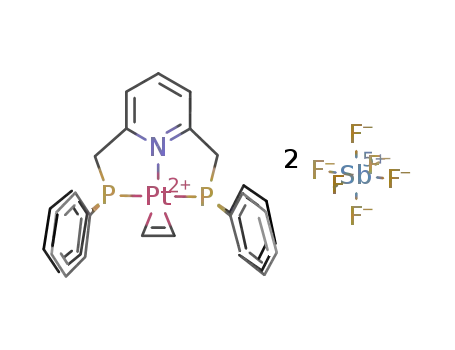 [(2,6-bis(diphenylphosphinomethyl)pyridine)Pt(C2H4)](SbF6)2