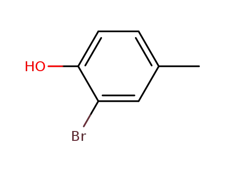 Molecular Structure of 6627-55-0 (2-Bromo-4-methylphenol)
