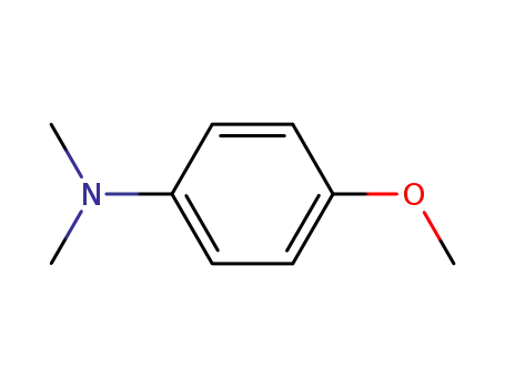 Molecular Structure of 701-56-4 ((4-METHOXY-PHENYL)-DIMETHYL-AMINE)