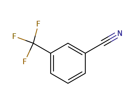Molecular Structure of 368-77-4 (3-(Trifluoromethyl)benzonitrile)