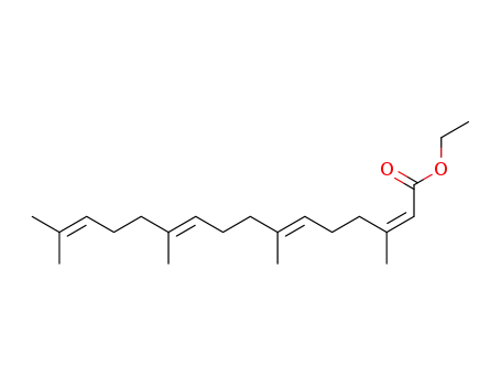 Molecular Structure of 64759-51-9 (2,6,10,14-Hexadecatetraenoic acid, 3,7,11,15-tetramethyl-, ethyl ester,
(Z,E,E)-)