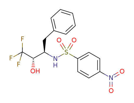 N-(1-benzyl-3,3,3-trifluoro-2-hydroxypropyl)-4-nitrobenzenesulfonamide