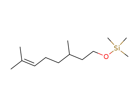 Molecular Structure of 18419-09-5 (3,7-Dimethyl-6-octenyl(trimethylsilyl) ether)