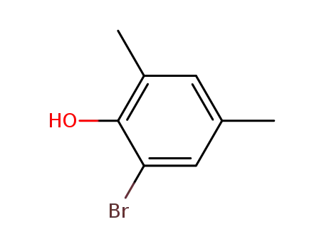Molecular Structure of 15191-36-3 (2-BROMO-4,6-DIMETHYLBENZENOL)