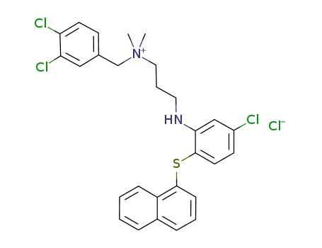 3-({5-chloro-2-[1-naphthylthio]phenyl}amino)-N-(3,4-dichlorobenzyl)-N,N-dimethylpropan-1-ammonium chloride