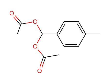 Molecular Structure of 2929-93-3 ((4-methylphenyl)methanediyl diacetate)