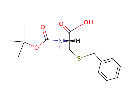 Molecular Structure of 5068-28-0 (Boc-S-Benzyl-L-cysteine)