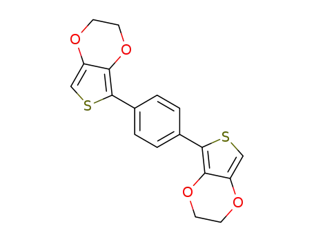 Molecular Structure of 168641-43-8 (Thieno[3,4-b]-1,4-dioxin, 5,5'-(1,4-phenylene)bis[2,3-dihydro-)