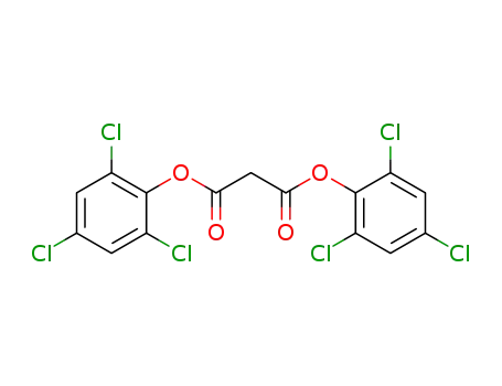 Molecular Structure of 15781-70-1 (Malonic acid bis(2,4,6-trichlorophenyl) ester)