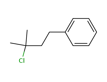 Molecular Structure of 4830-95-9 (3-Chloro-3-methylbutylbenzene)