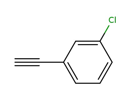 Molecular Structure of 766-83-6 (3-Chlorophenylacetylene)